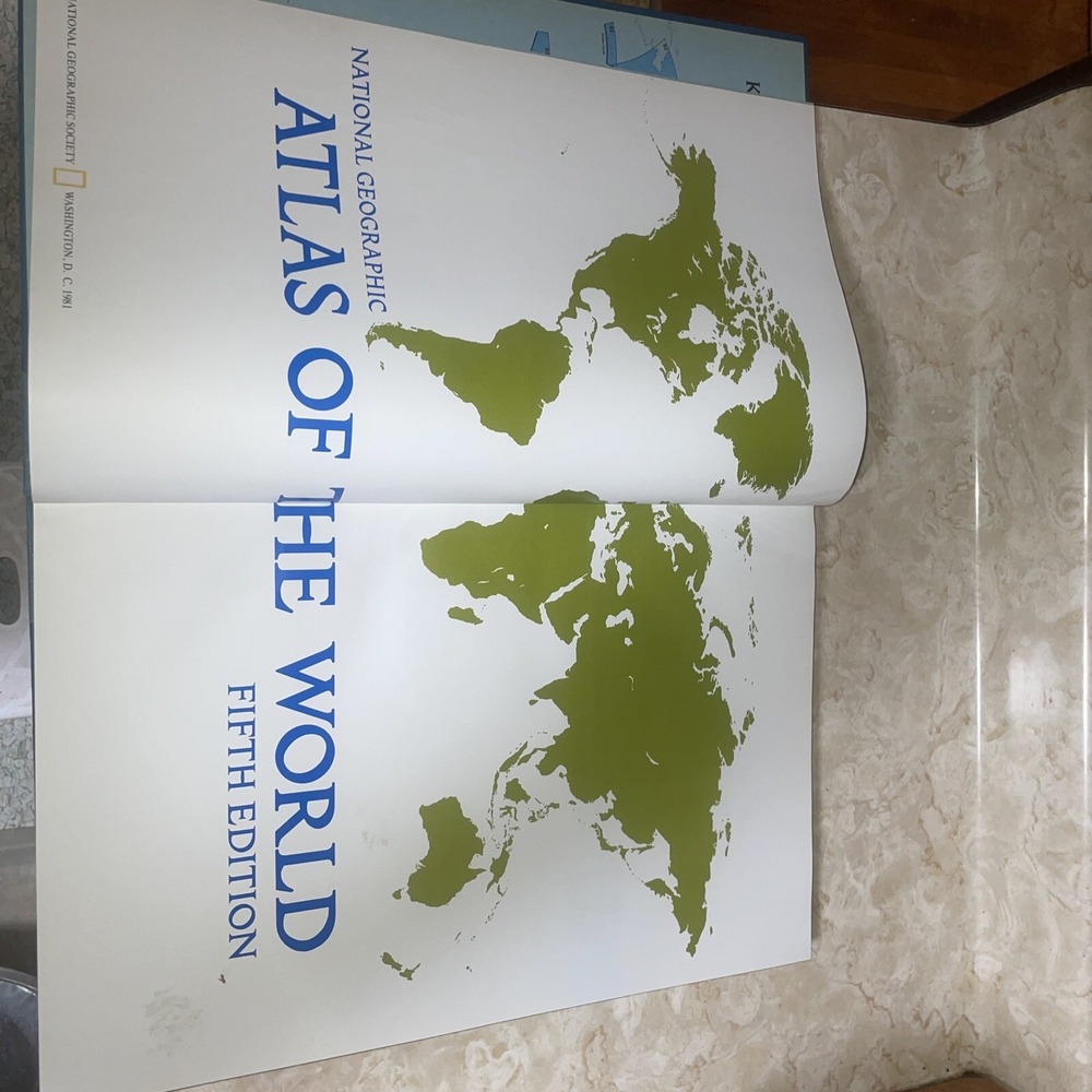 1981 National Geographic Atlas Of The World 5th Ed W 7 Annual Updates & Legend C